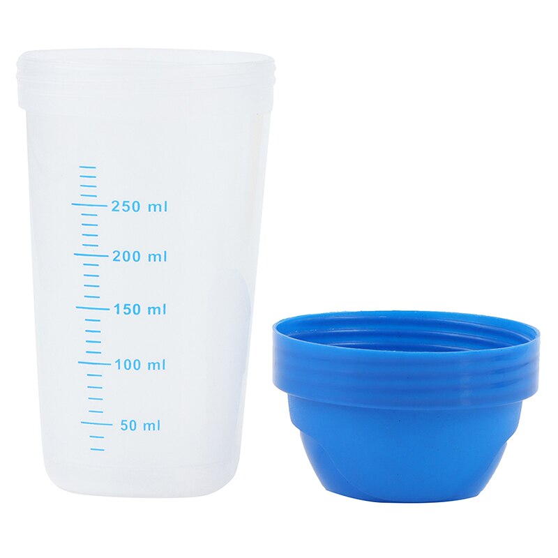 Transparent Food Grade 300ml Plastic Shaker Bottle Creative Milkshake Protein Powder Mixing Bottle Portable Shake Cups Water Cup