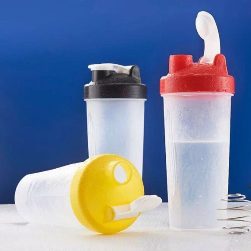 600ml Mixing Bottle Plastic Protein Powder Shaker Cup Outdoor Portable Sports Fitness Gym Drinking Water Bottle Kitchen Supplies