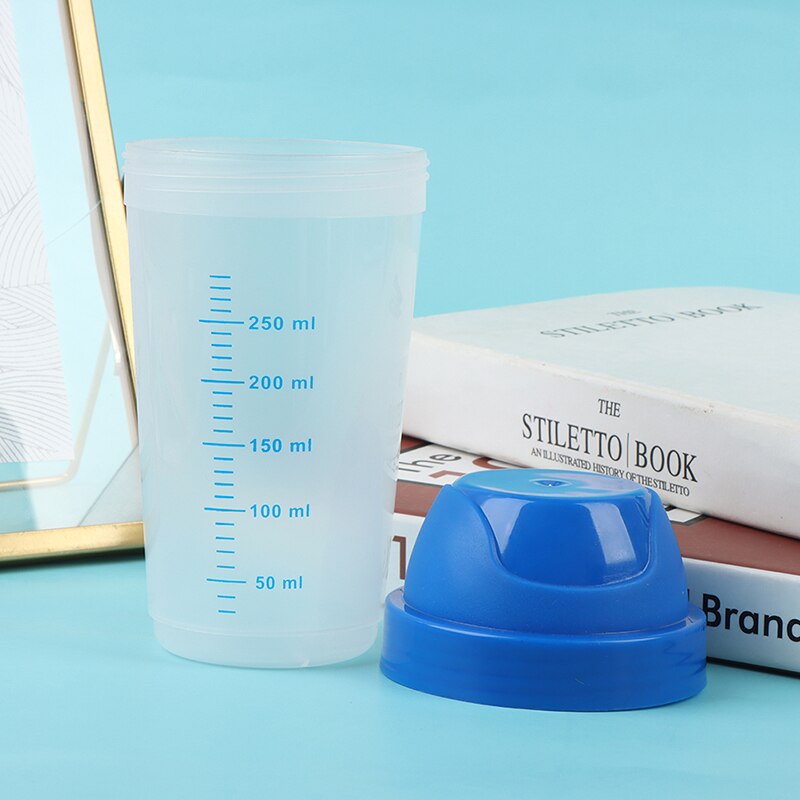 Transparent Food Grade 300ml Plastic Shaker Bottle Creative Milkshake Protein Powder Mixing Bottle Portable Shake Cups Water Cup